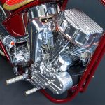 kustomtech-pedale-levier-moto-custom-harley-pedale-de-selecteur-et-frein-vintage-aluminium-et-laiton-poli-vue-3-marseille-