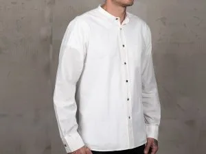 Camisa Buccanoy de 1923, chambray blanco, Pike Brothers