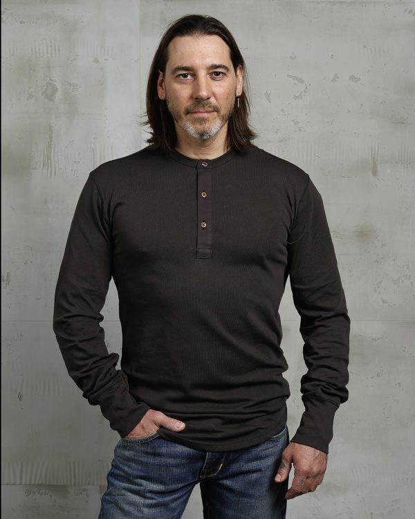 T-Shirt Henley Manches Longues - 1927 Henley Shirt Long Sleeve Coffee Pike Brothers