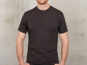 1927 Henley Shirt Short Sleeve Coffee Pike Brothers