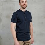 1927 Henley Shirt Short Sleeve Mojave Blue Pike Brothers