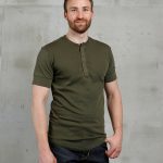 1927 Henley Shirt Short Sleeve Mojave Green Pike Brothers