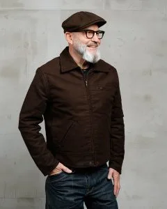 Pike Brothers 1932 Roadster Jacket Moleskin Soil Brown - blouson coton - Holdfast France