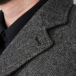 1932 Surveyor Jacket Dundee Grey Pike Brothers détail laine sergée