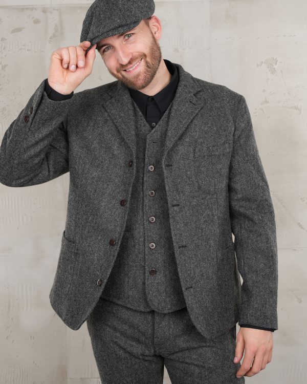 Blouson Laine Homme - 1932 Surveyor Jacket Dundee Grey Pike Brothers