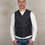 1937 Roamer Vest Elephant Skin Asphalt Grey Pike Brothers