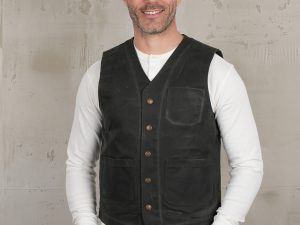 1937 Roamer Vest Waxed Olive Pike Brothers