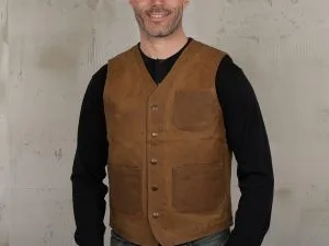 1937 Roamer Vest Waxed Tan Pike Brothers