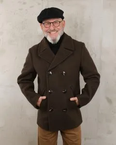 Pike Brothers 1938 Pea Coat Chestnut Brown - Caban laine - Holdfast France