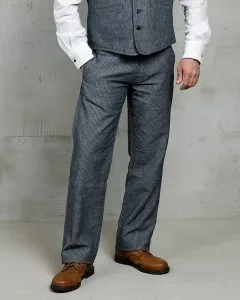 Jagdhose 1942, grau gestreiftes Leinen, Pike Brothers
