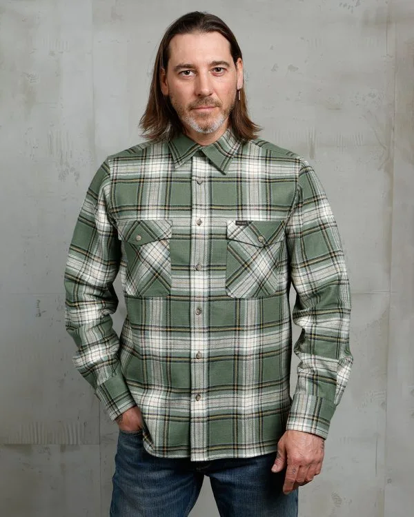 CPO wollen overhemd - 1943 CPO shirt Nevada Green Pike Brothers