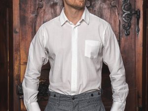 1947 Albatros Shirt White Chambray Pike Brothers