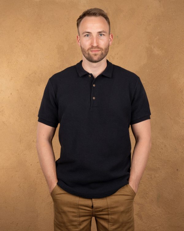 Polo Vintage Homme - 1963 Polo Shirt Royal Black Pike Brothers