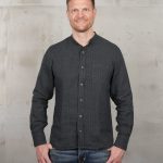 1923 Buccanoy Shirt Wicklow Navy du00e9tail