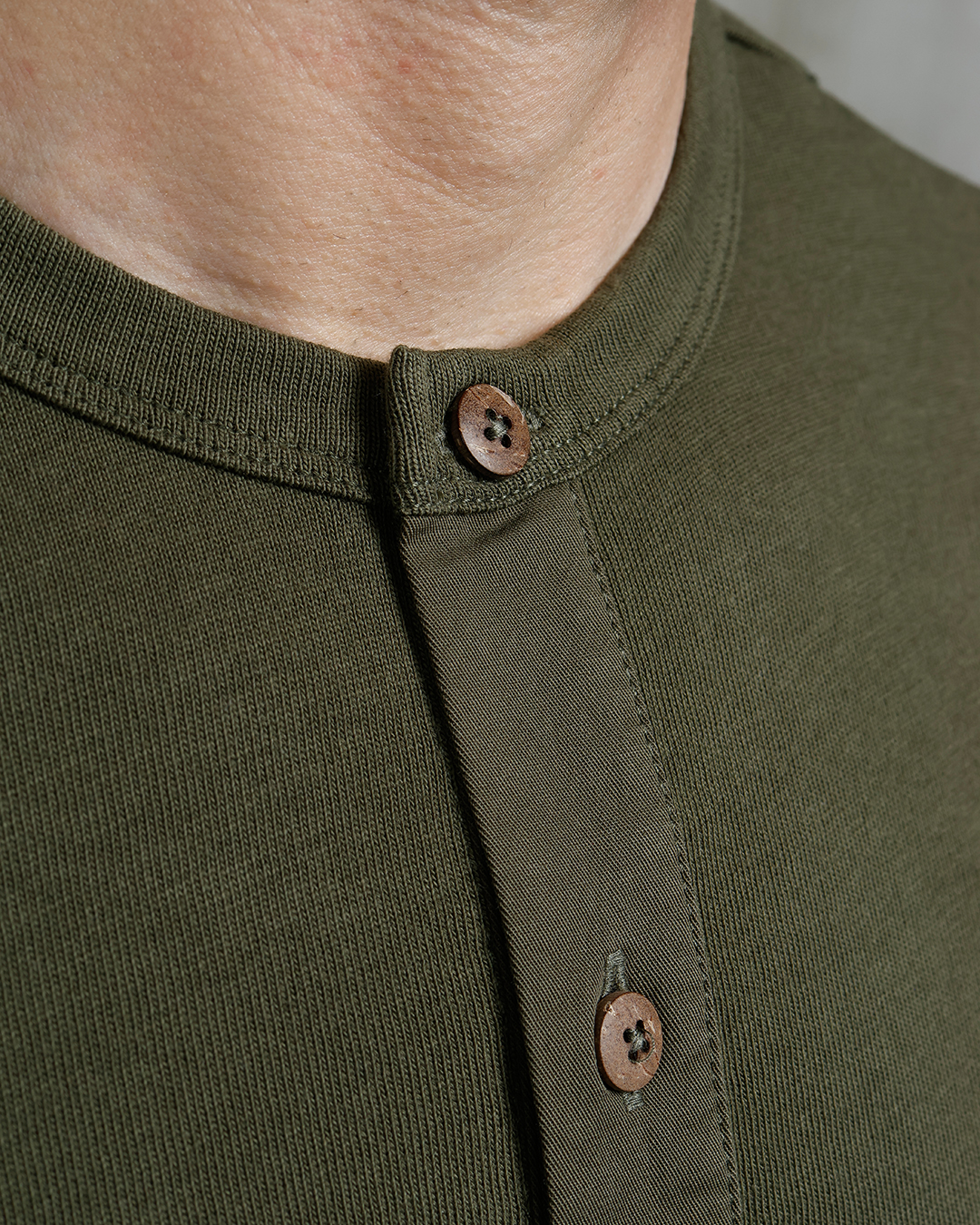 1927 Henley Long Sleeve Mojave Green col