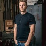 Henley SS Mojave Blue back
