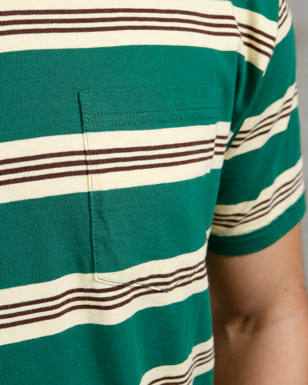 1971 Pocket Tee Malibu Green tissu
