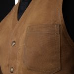 1937 Roamer Vest Waxed Tan tissu
