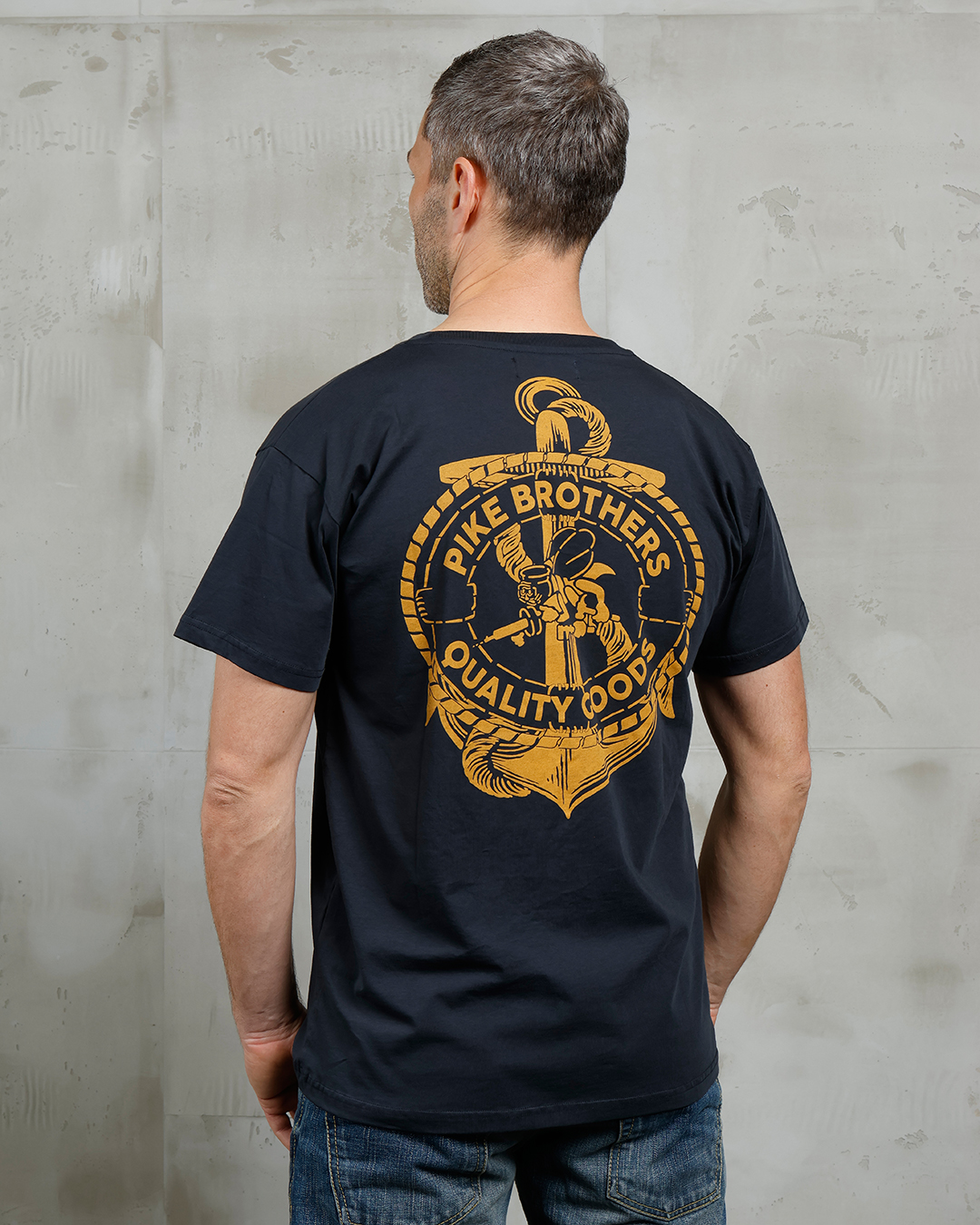 1969 Sports Tee Seabees Navy du00e9tail