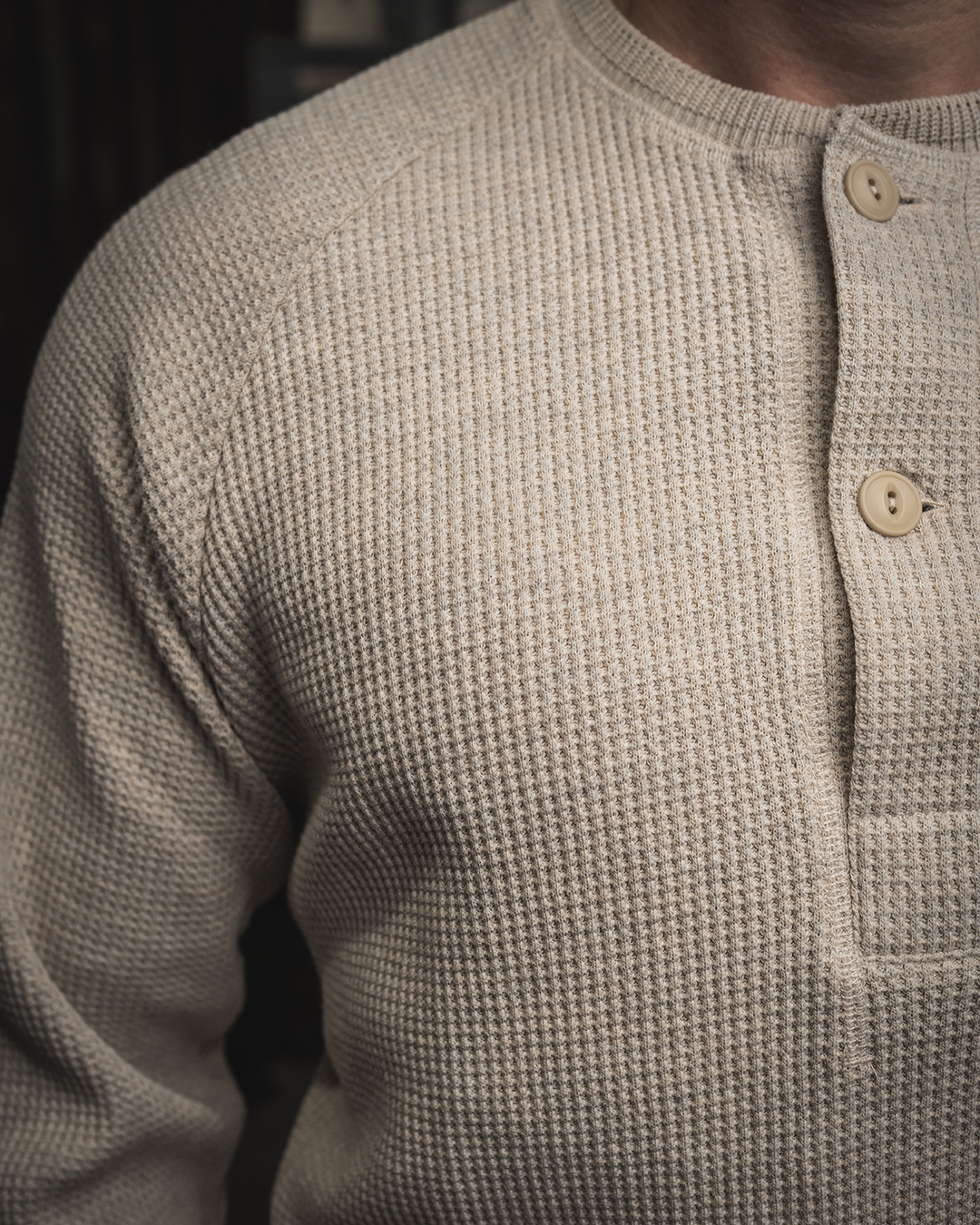 1936 Waffle Shirt Natural dos