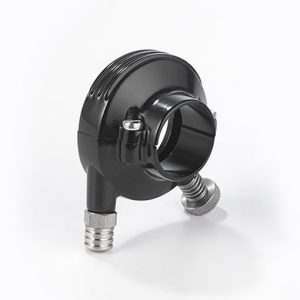 Puño de acelerador externo de lujo negro Kustomtech Harley de 1 pulgada, manillar de 1 pulgada, vista principal, Marseille Holdfast