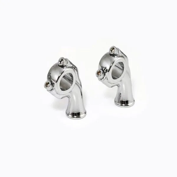 Deluxe KustomTech Chrome Risers — 22 mm (7/8″) handlebars
