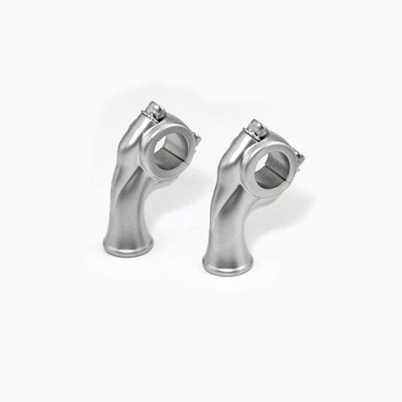 KustomTech Deluxe Risers Satin Chrome — 25,4 mm (1″) stuur