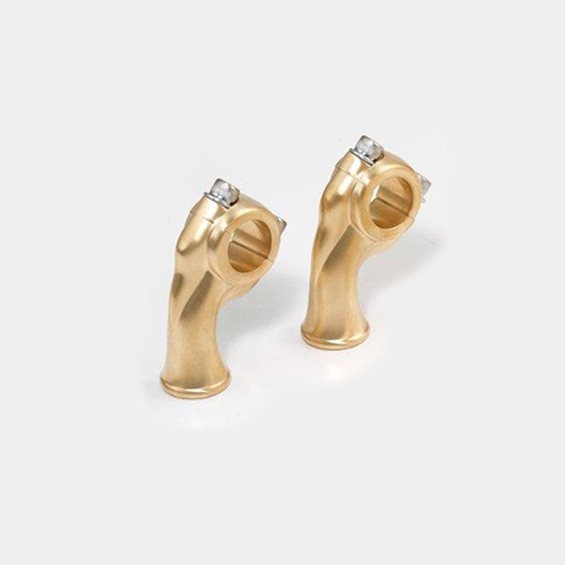 KustomTech Deluxe Risers Satin Brass — 25,4 mm (1″) stuur