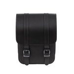 Sacoche de bras oscillant Straight 10L Gauche Harley-Davidson Softail de 1984 à 2017 — Cuir Noir Ledrie — disponible chez Holdfast Marseille, distributeur Ledrie en France
