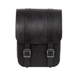 Sacoche de bras oscillant Straight 9L Gauche Harley-Davidson Softail à partir de 2018 — Cuir Noir Ledrie — disponible chez Holdfast Marseille, distributeur Ledrie en France