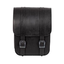 Sacoche de bras oscillant Straight 9L Gauche Harley-Davidson Softail à partir de 2018 — Cuir Noir Ledrie — disponible chez Holdfast Marseille, distributeur Ledrie en France