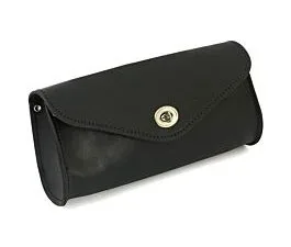 Bolsa para horquilla Ledrie de 1,5 L — Piel negra — disponible en Holdfast Marseille, distribuidor de Ledrie en Francia.