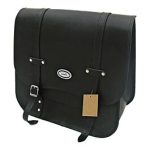 Sacoche latérale solo 30L — Cuir Noir Ledrie — disponible chez Holdfast Marseille, distributeur Ledrie en France