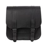 Sacoche latérale solo Postman 30L — Cuir Noir Ledrie — disponible chez Holdfast Marseille, distributeur Ledrie en France
