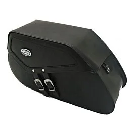 Sacoches latérales rigides 25L — Cuir Noir Ledrie