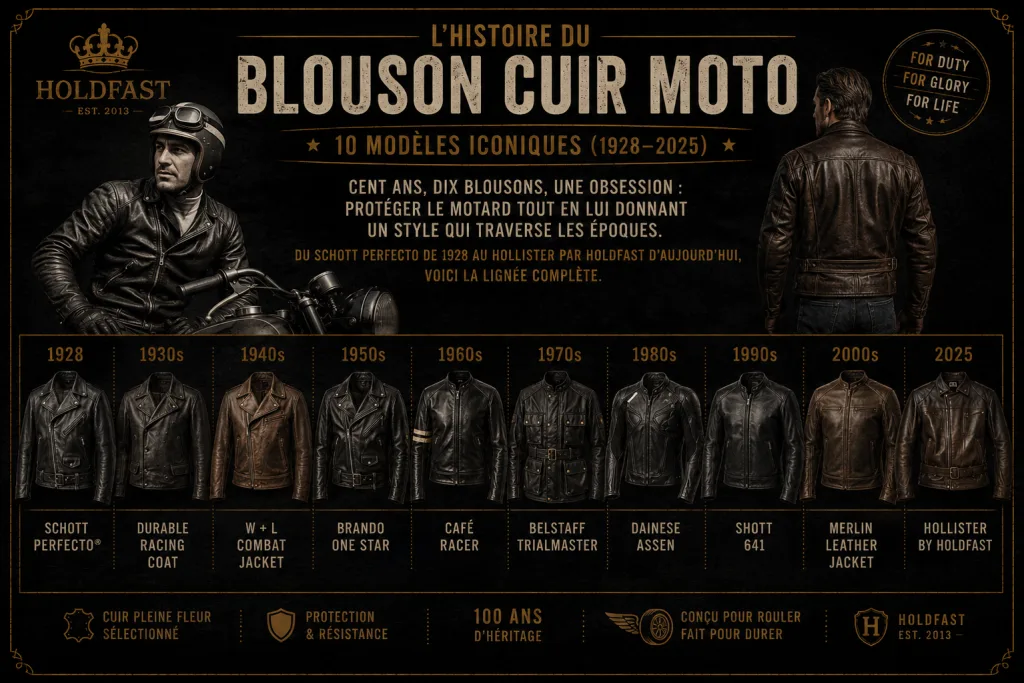 La storia della giacca di pelle da motociclista in 10 modelli iconici (1928-2026)