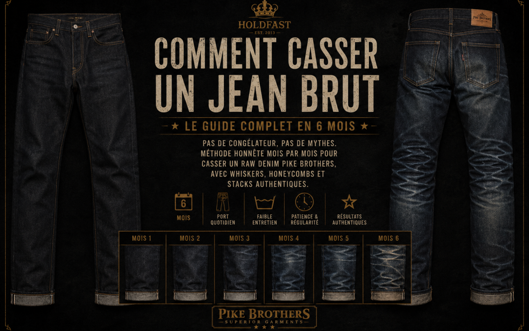 Comment casser un jean brut : le guide complet en 6 mois (avec photos)