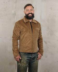 Camisa de trabajo vintage - Chaqueta Roadster de 1932 con cordón de latón claro Pike Brothers — ver 1