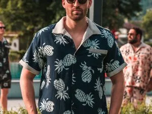 Blue Cabana Shirt 1961 Cabana Shirt Entrega Blue Pike Brothers