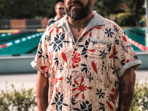 Chemise cabana orange 1961 Cabana Shirt Entrega Orange Pike Brothers