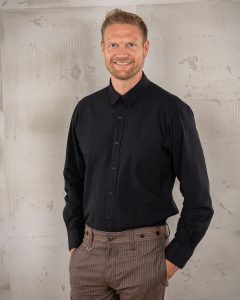Chemise chambray albatros noir 1947 Albatros Shirt Black Chambray Pike Brothers