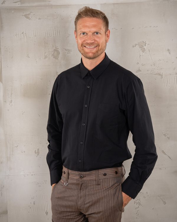 Chemise Chambray Albatros Noir Homme - 1947 Albatros Shirt Black Chambray Pike Brothers