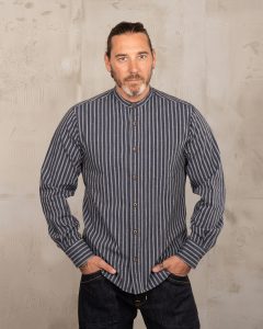 Chemise col mao beppu bleu 1923 Buccanoy Shirt Beppu Blue Pike Brothers