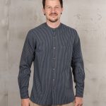 Chemise col mao lowell bleu 1923 Buccanoy Shirt Lowell Blue Pike Brothers