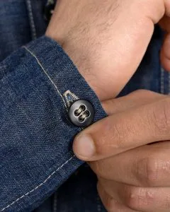 Indigo denim overhemd 1940 leger denim overhemd indigo Pike Brothers
