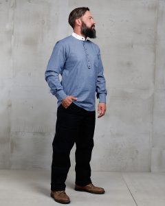 Blaues Hazienda-Hemd 1908 Hazienda-Hemd Baltic Blue Pike Brothers