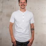 Chemise henley manches courtes blanc 1927 Henley Shirt Short Sleeve Pure White Pike Brothers