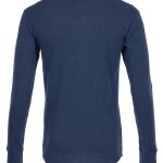 Indigo Pike Brothers-shirt, details van de stof en afwerking.