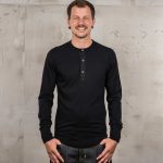Chemise henley manches longues noir 1927 Henley Shirt Long Sleeve Deep Black Pike Brothers