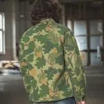 Chemise Militaire OG-107 vert homme en coton sergé vintage, vue de face